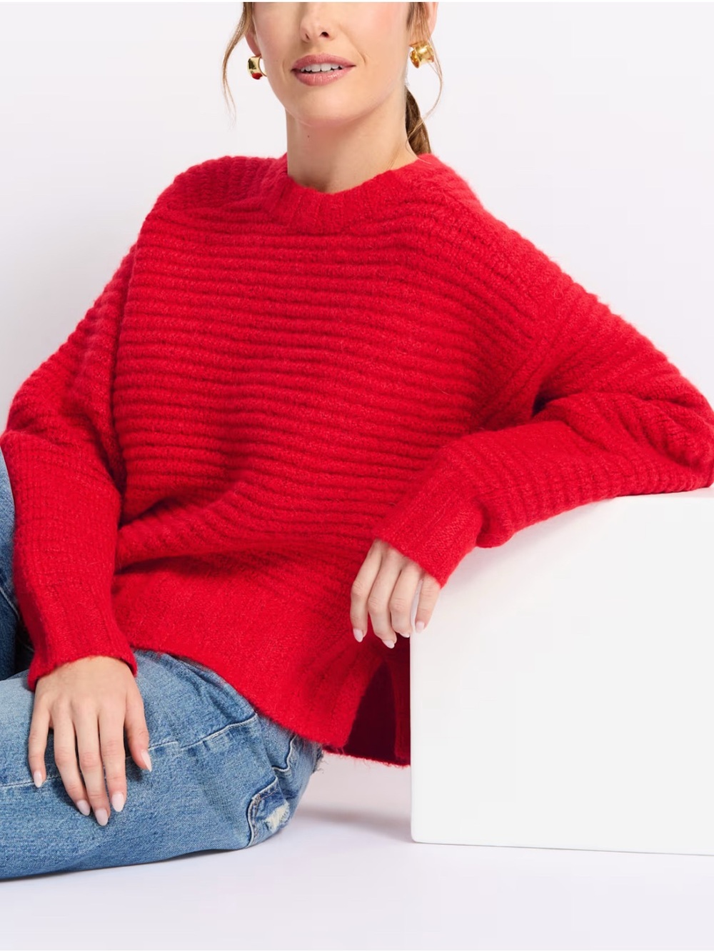 PISTOLA Adina Textured Raglan Sweater